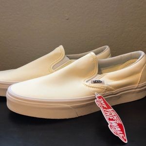 Cream colored vans